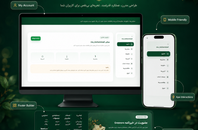 قالب فروشگاهی Greenora