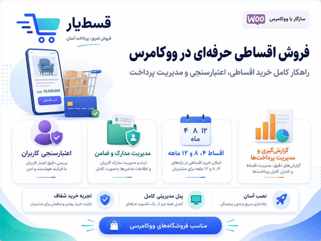 افزونه ووکامرس قسط یار